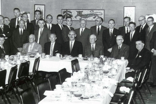  historic photo of some of the CEE faculty from 1960
