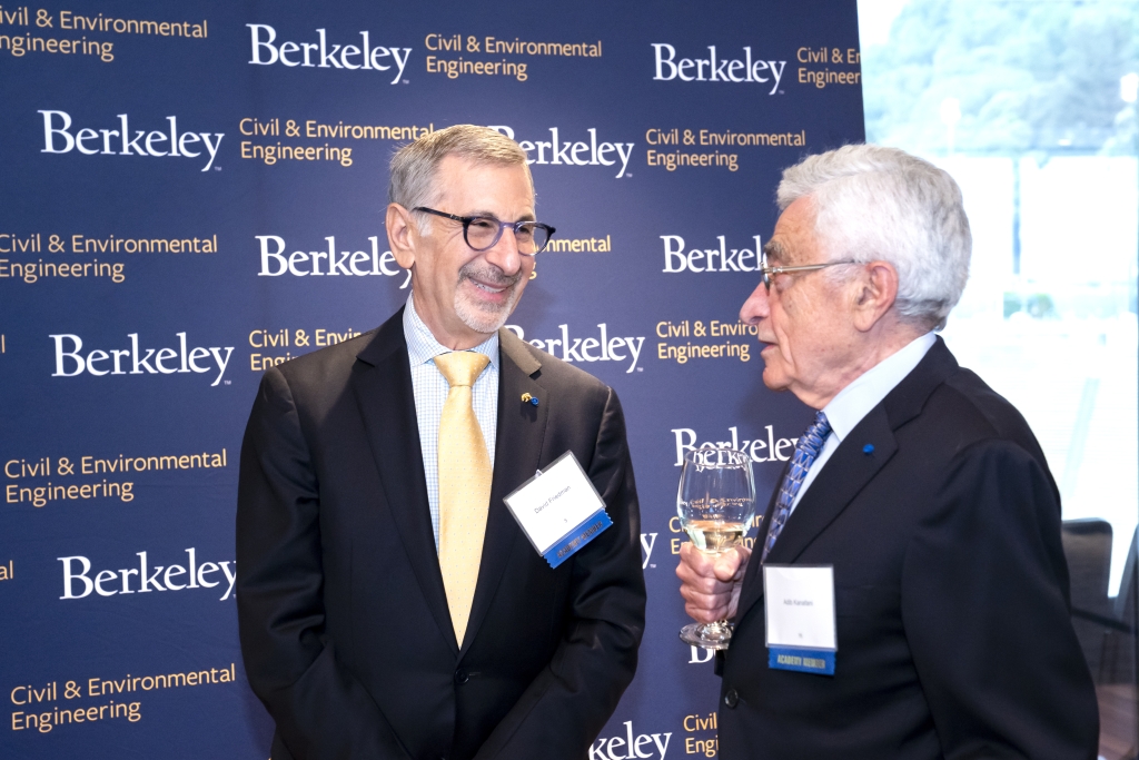Advisory Council Chair David A. Friedman inducts the Class of 2023. (Photo Credit: Adam Lau/Berkeley Engineering)