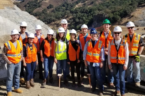 The Beavers hosted CEE students at Calaveras Dam Replacement Project