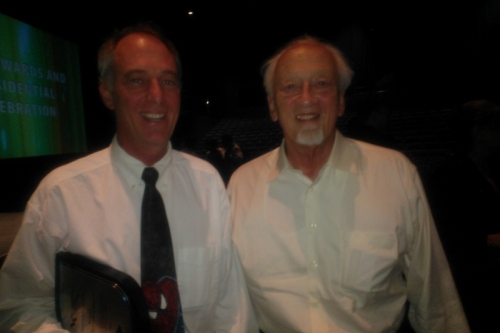 Kraig ran into one of his former professors, David Jenkins, at the awards ceremony