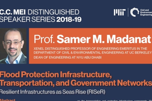 Poster of Samer Madanat's C.C. Mei Distinguished Lecture April 2019