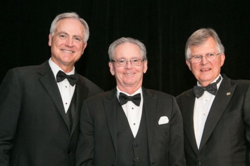 Tom Sorley, 2019 NAC president, Glenn Ballard, and Hugh Rice, 2018 NAC president