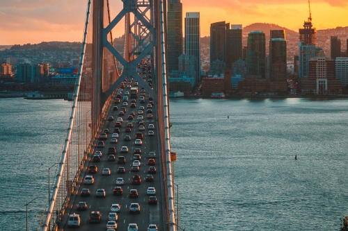 CEE Professor Alex Bayen shares his commentary on the paradoxical nature of congested Bay Area traffic patterns in a Mercury News transportation segment piece. (Photo Credit: Rich Hay)